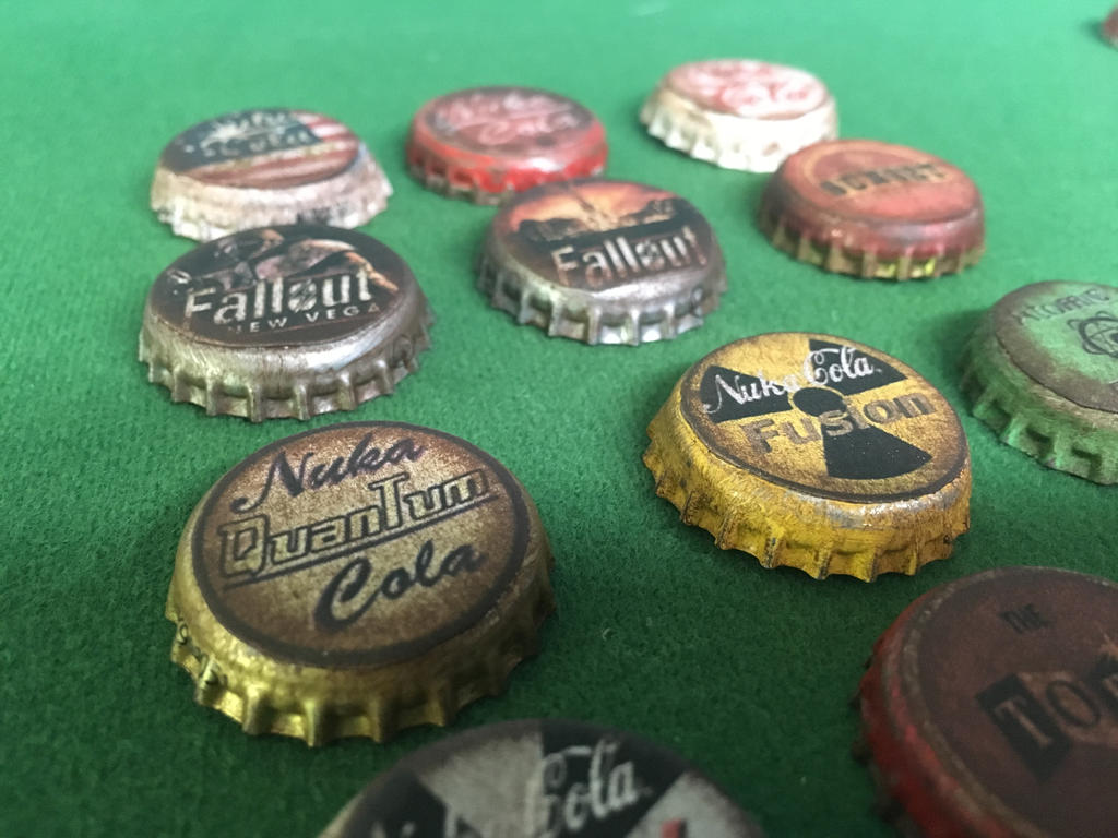 Falliut Caps fallout bottle caps by Alex1117 on DeviantArt