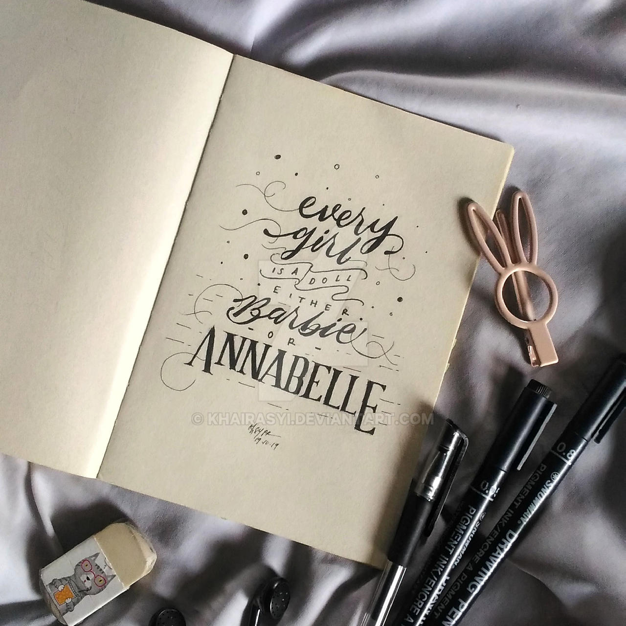 Every Girl is a Doll - Hand Lettering by khairasyi on DeviantArt