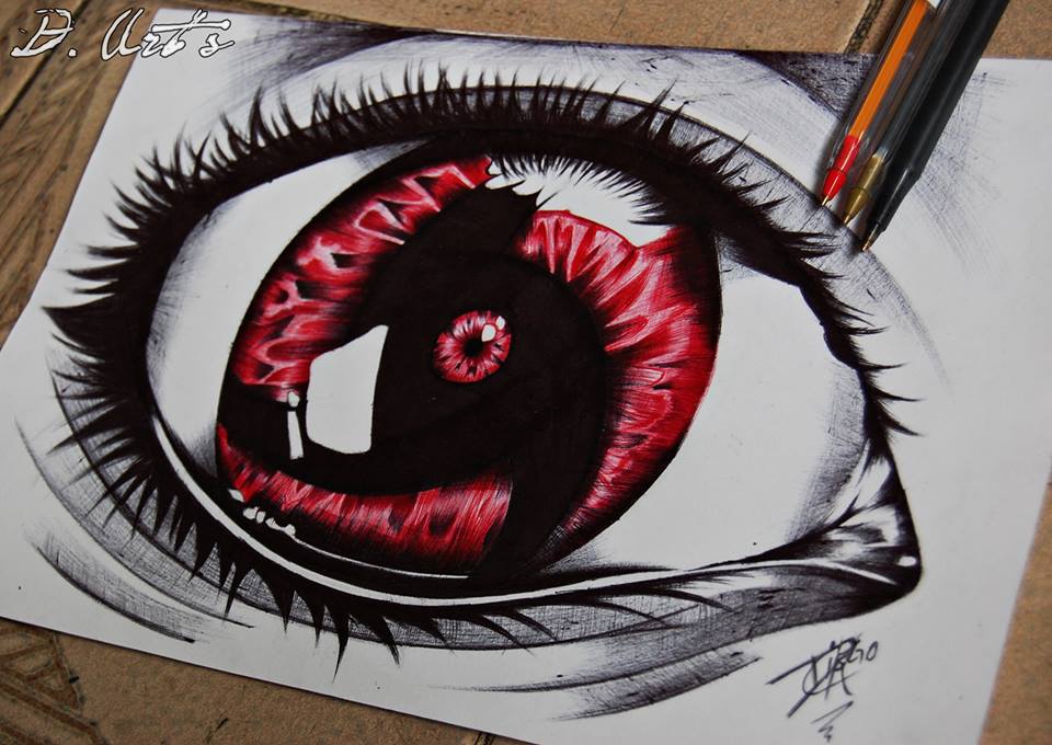 THE POWER OF MANGEKYO SHARINGAN - UCHIHA ITACHI CUSOTM DRAWING