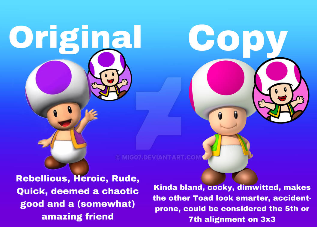 Copycat Examples An example of a copycat by mig07 on DeviantArt
