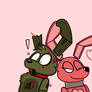 Art trade: Springtrap X Cherry [explodpineapple]