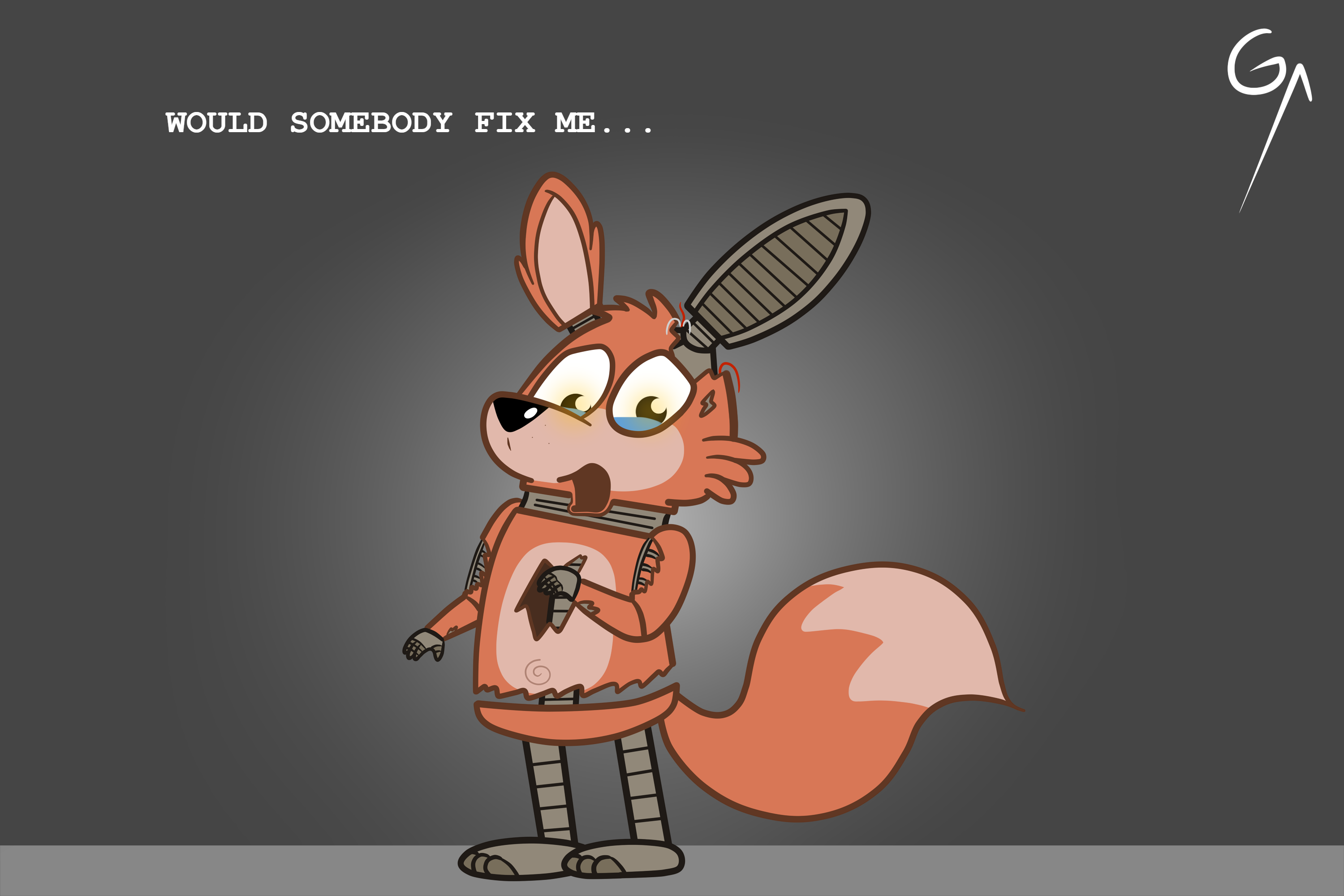 Withered Foxy full body v.2 by FNAFfan28 on DeviantArt