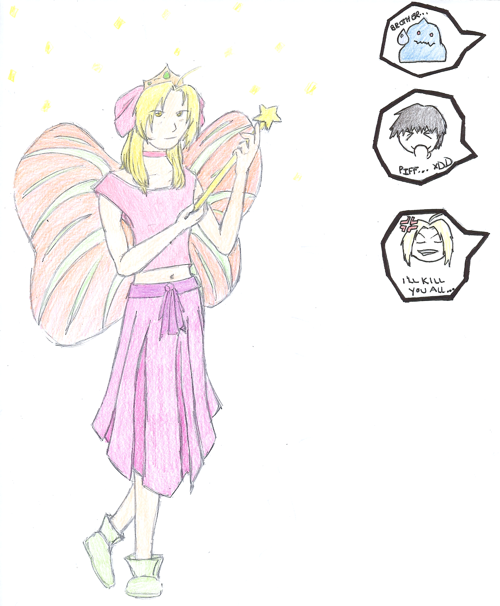 Ed as A Fairy Princess