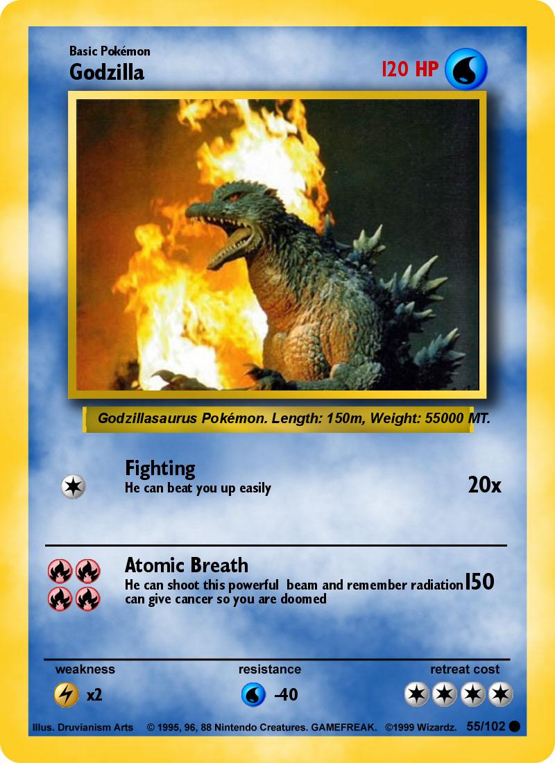 godzilla pokemon cards The true Godzilla card : r/PokemonTCG