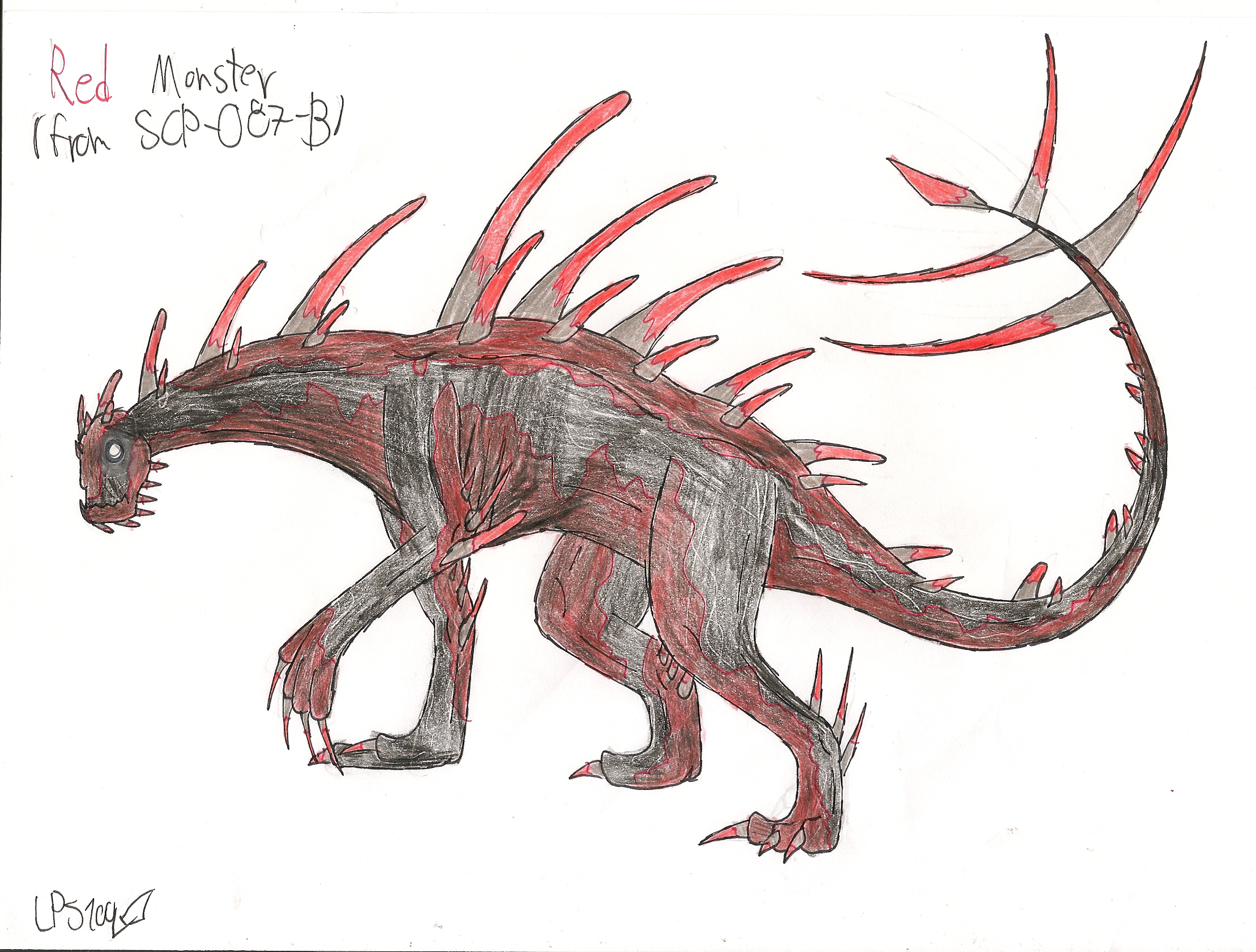 Hgfa Red Monster From Scp 087 B By Lps100 On Deviantart Hgfa Red Monster From Scp 087 B By Lps100 On Deviantart