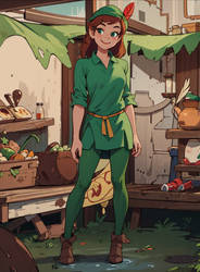 Skylar as Peter Pan