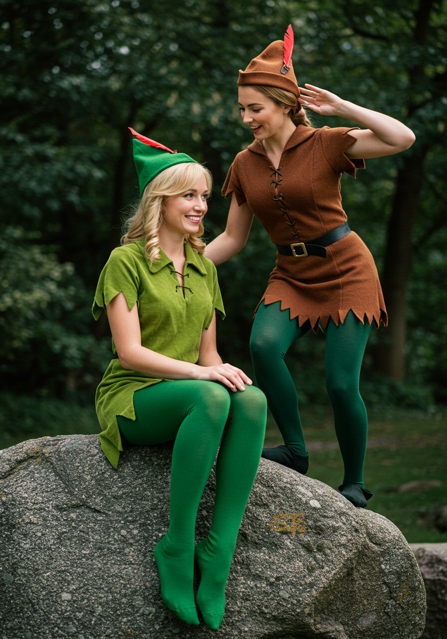 Peter Pan and Robin Hood Chilling