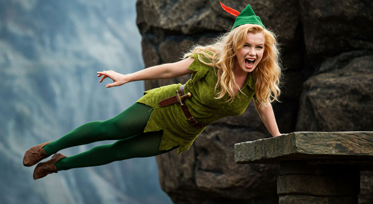 Marilyn Monroe as Peter Pan!