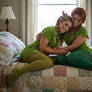 Petra Pan cosplay snuggles Peter Pan