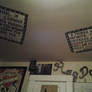 writing on the ceiling