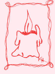 Continuous line candle