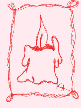 Continuous line candle