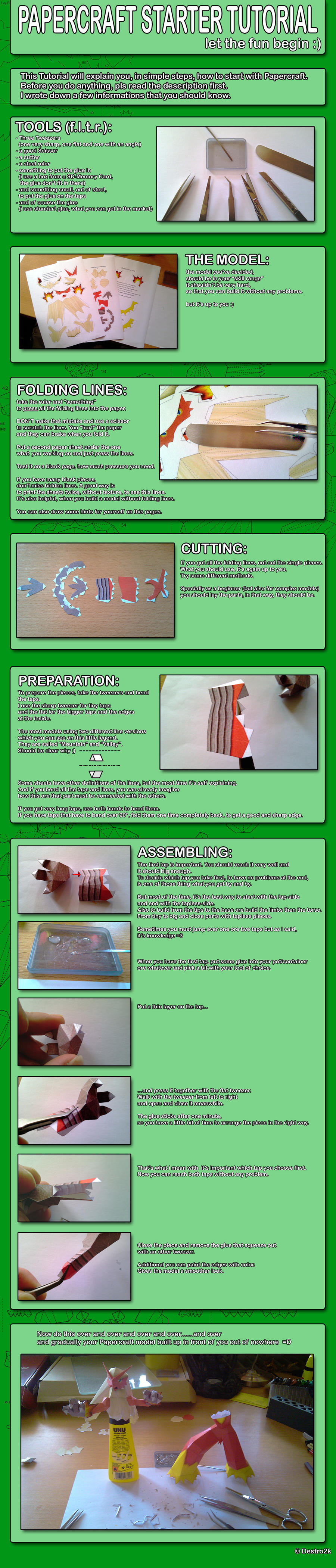 Basic Papercraft Papercraft Starter Tutorial by Destro2k on DeviantArt