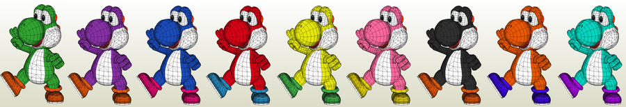 Yoshi Color Schemes By Destro2k On DeviantArt yoshi-color-schemes-by-destro2k-on-deviantart