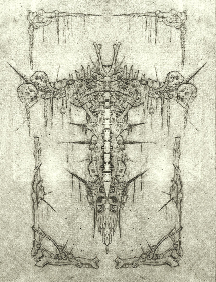 skull cross print