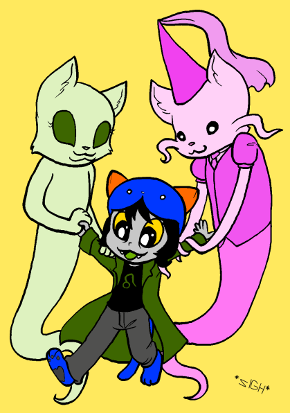 Nepeta's Happy Family Colored