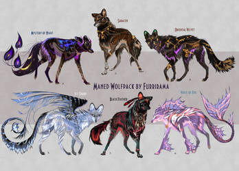 Closed! Maned Wolfpack Adopts 21 by Furrirama