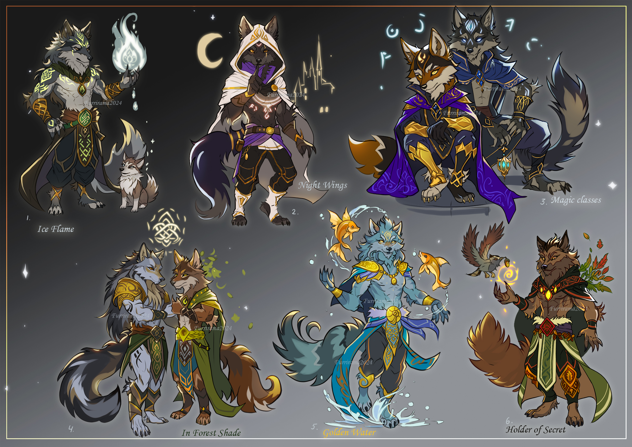 Adaptable Chacacters Auction OPEN! Adoptable Anthro Characters Pack #2 by Furrirama on ...