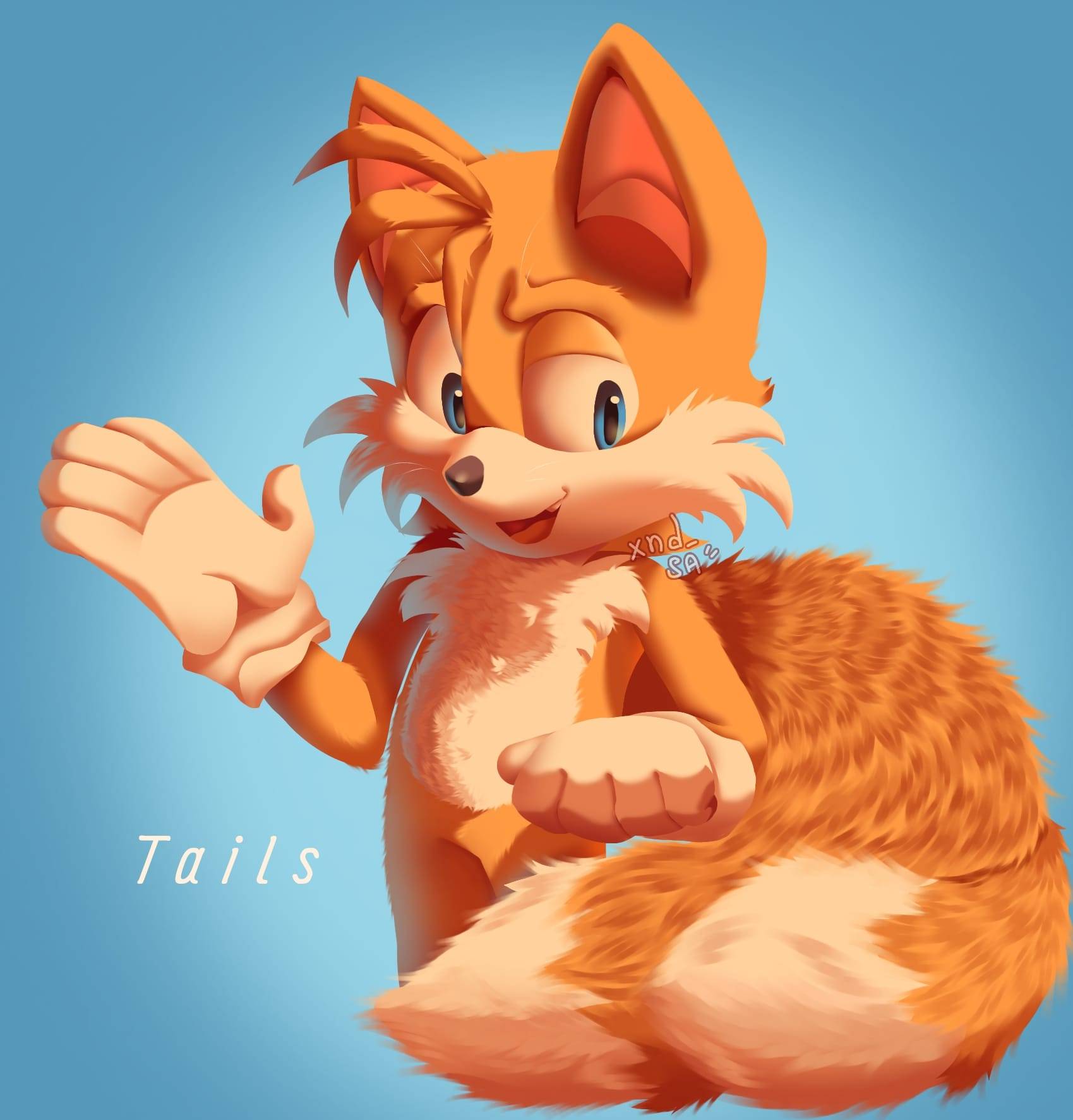 Tails Da tails and my experiments with style! :) by xndsa on DeviantArt