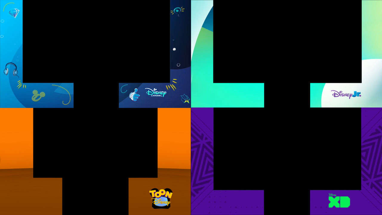 The split-screen credits of the Disney channels by MADMOOB on DeviantArt