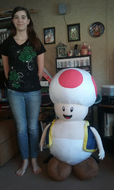 Life size Toad Plush by LauraLynnTreasures on DeviantArt