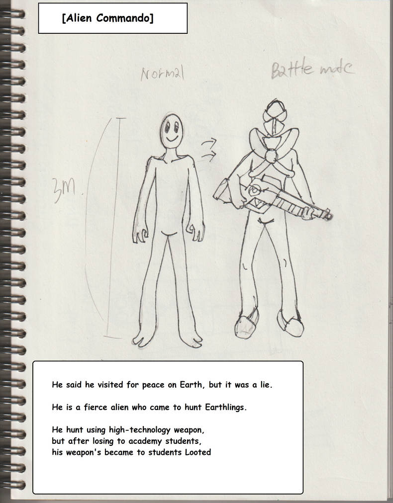 Academy Villain - Alien commando( by misteryasuda on DeviantArt
