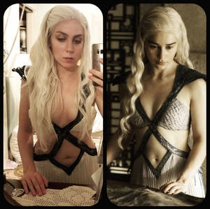 Daenerys Comparison Make-up test