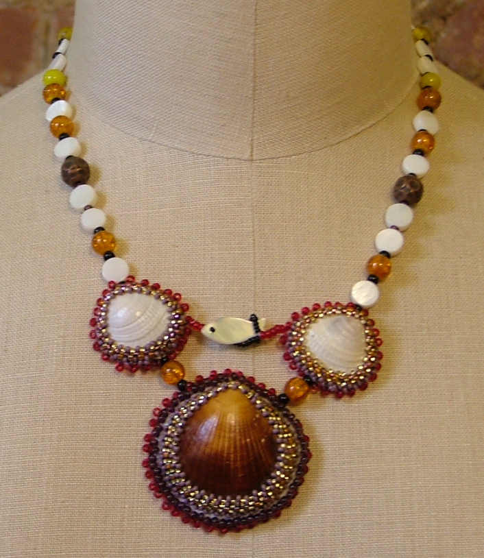 Shells and fish necklace