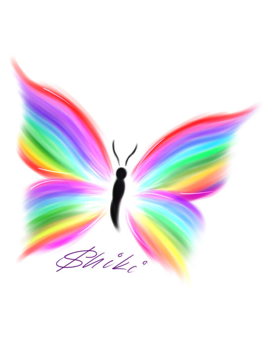 Rainbow Butterfly. by ShikiNatsu on DeviantArt Rainbow Butterfly. by ShikiNatsu on DeviantArt