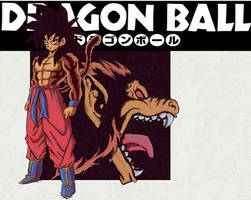 DRAGON BALL MANGA COVER: Super Saiyan Ozaru Goku