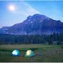 Moonrise over Ostler Peak