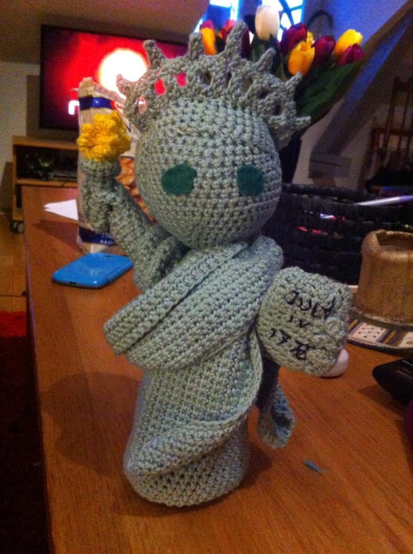 Statue of Crochet Liberty