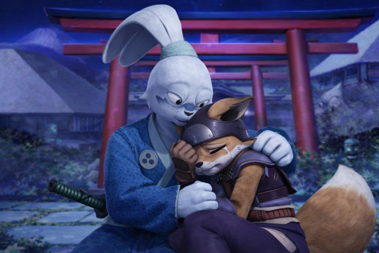 Usagi comforts Alopex ai art by 11drakezgm on DeviantArt