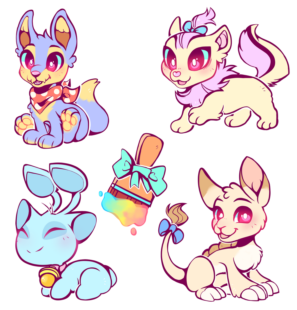Colored Neopets Baby Neopets by Arkay9 on DeviantArt