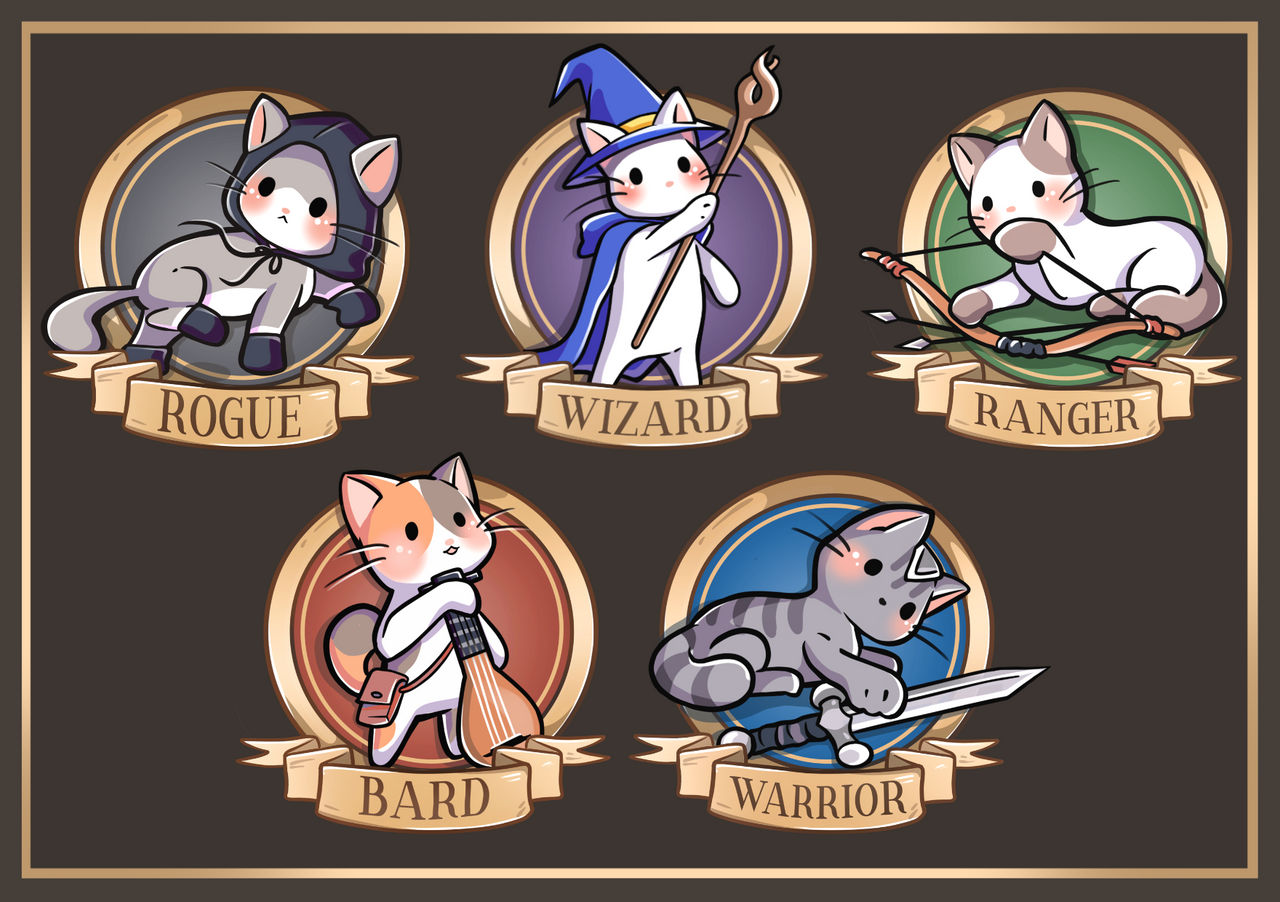 Cats In DnD Classes By ImSaci On DeviantArt
