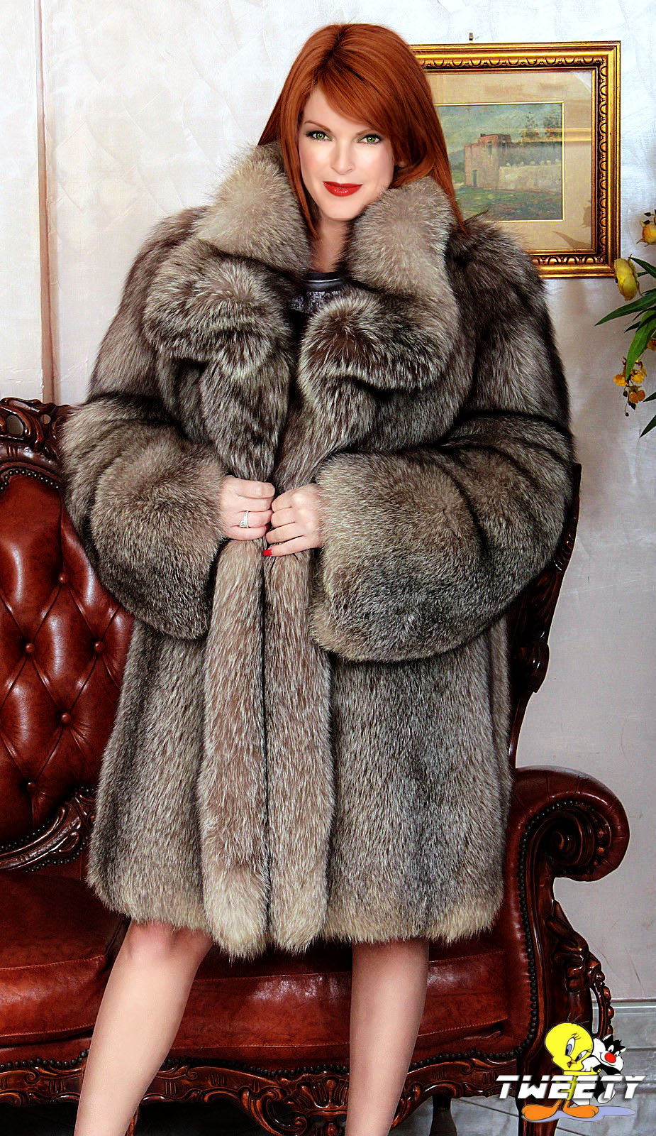 Marcia Cross in fox fur coat by Tweety63 on DeviantArt