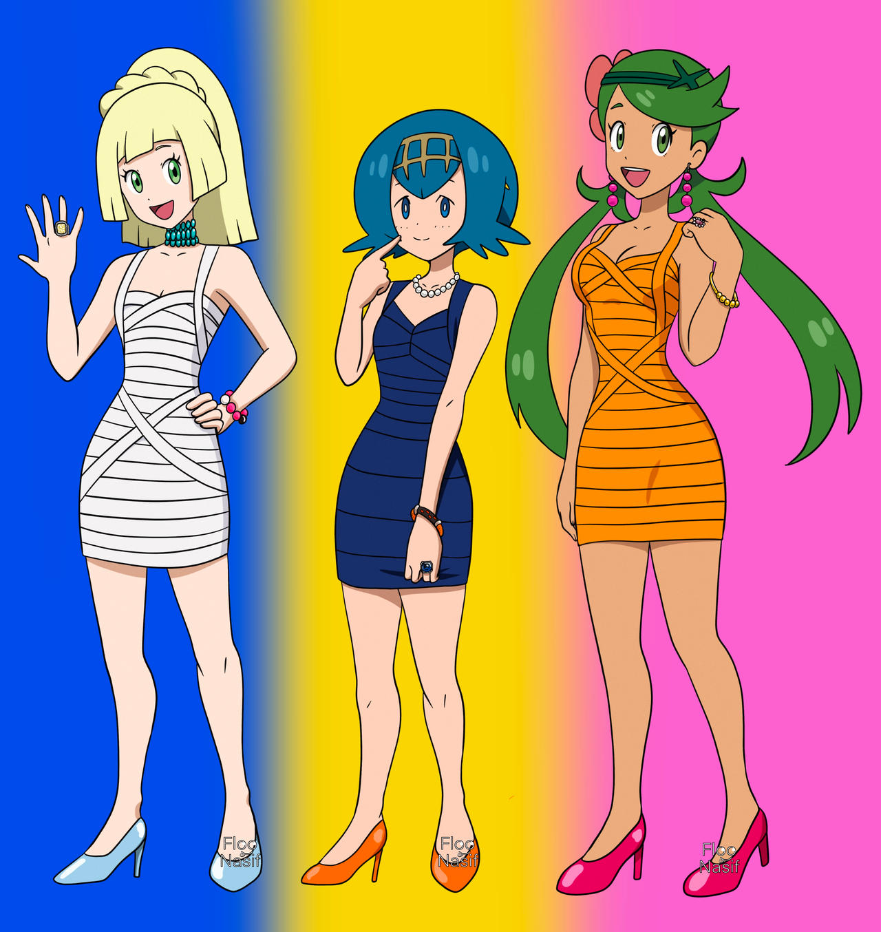 Alola Girls!  Pokemon alola, Pokemon, Pokémon heroes