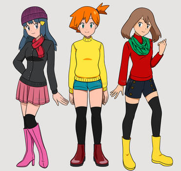 First Pokemon Girls Fall Outfits