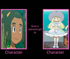 Hau Gives A Valentine Gift To Lillie