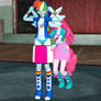 Rainbow Dash Gets Pantsed By Pinkiepie! 