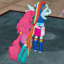 Rainbow Dash Gets Pantsed By Pinkiepie 2!