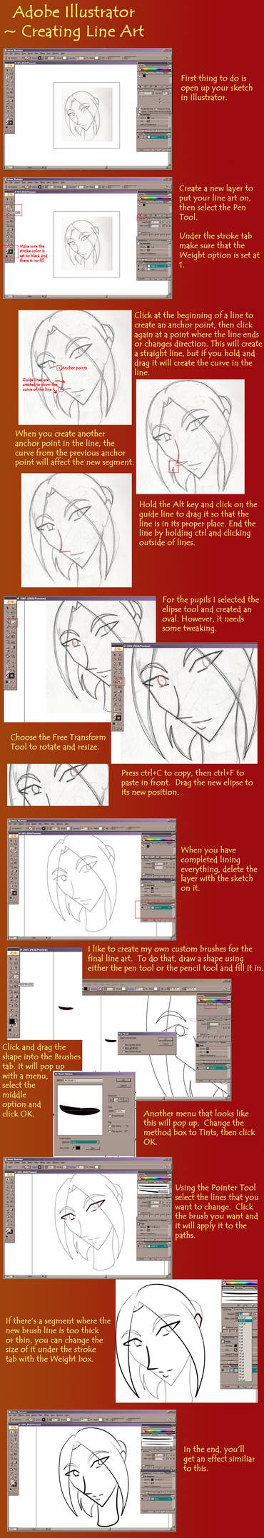 Adobe Illustrator - Line Art by caroldreamer on DeviantArt