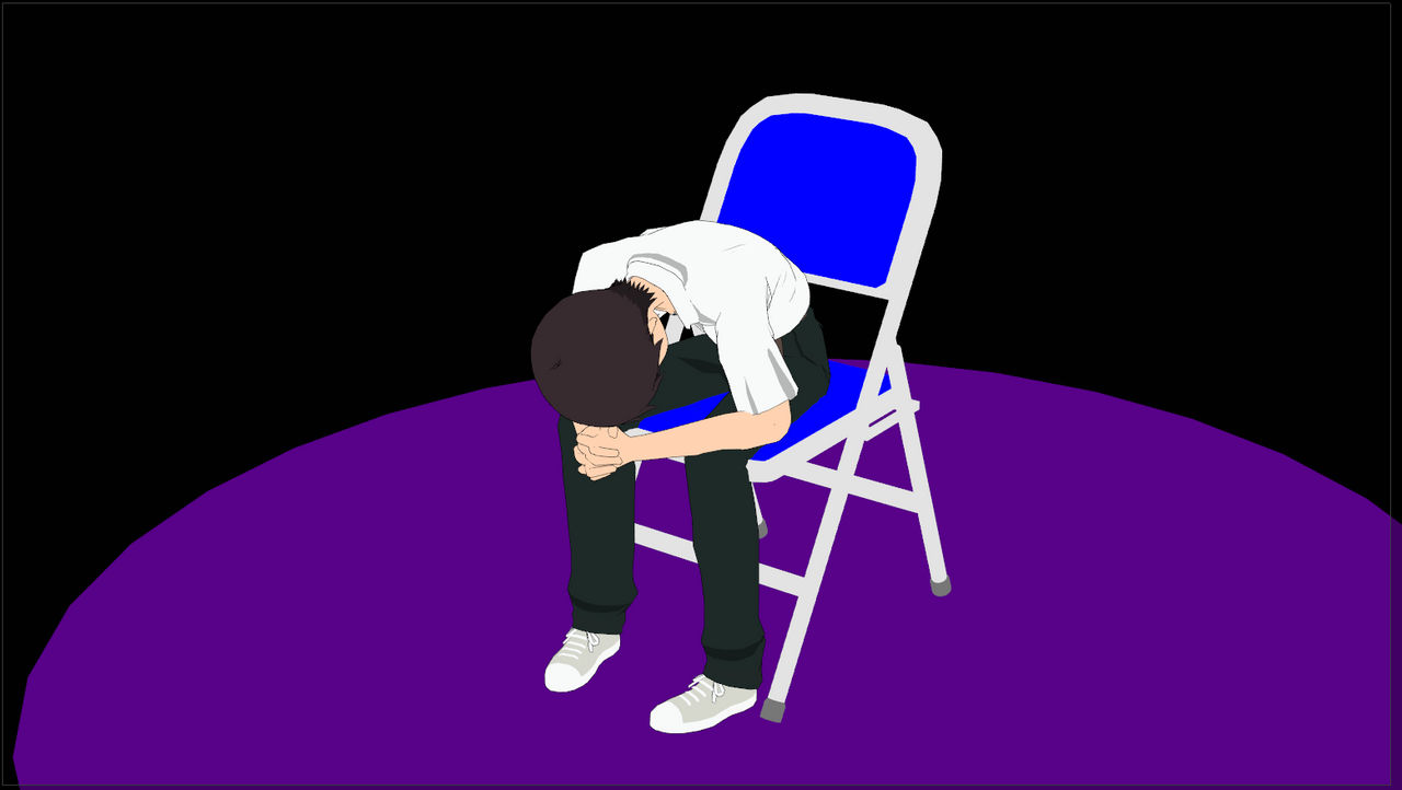 Shinji Depression Render by Joshu76 on DeviantArt