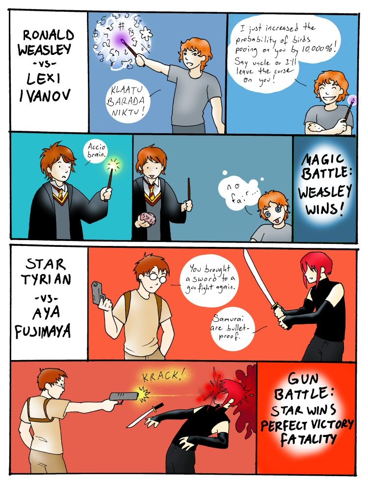 Redhead Battle p2