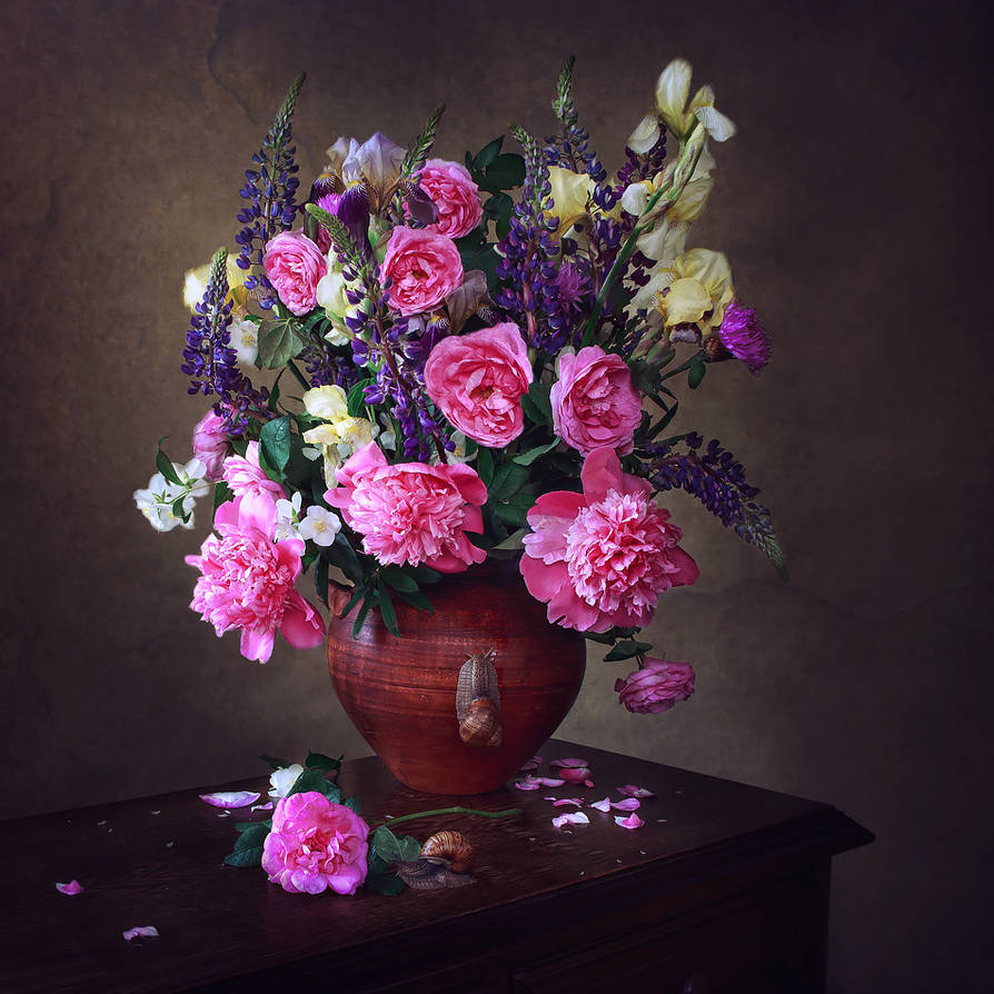Still life with summer bouquet by Daykiney on DeviantArt