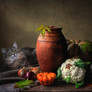 Masyanya and vegetables still life