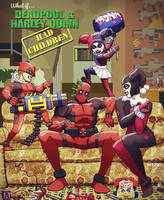 what if.. deadpool and harley quinn had kids?...