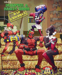 what if.. deadpool and harley quinn had kids?... by m7781