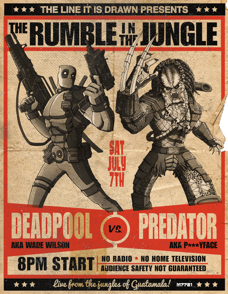 273412 Deadpool VS Predator Movie PRINT GLOSSY POSTER AU 273412 Deadpool VS Predator Movie PRINT GLOSSY POSTER AU