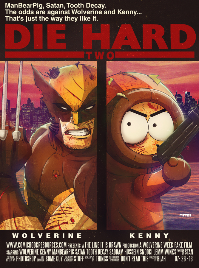 wolverine and kenny: DIE HARD TWO